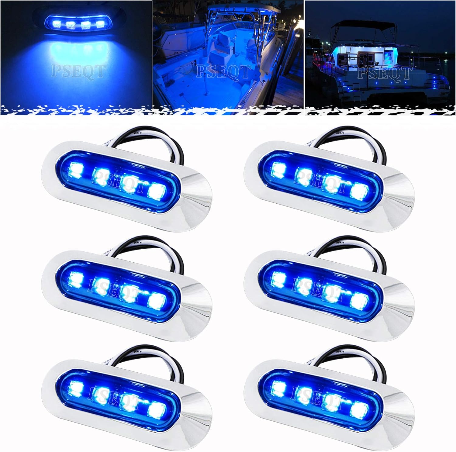 Fishing Boat Navigation Light - 3.8 Waterproof Boat Marine LED Lights
