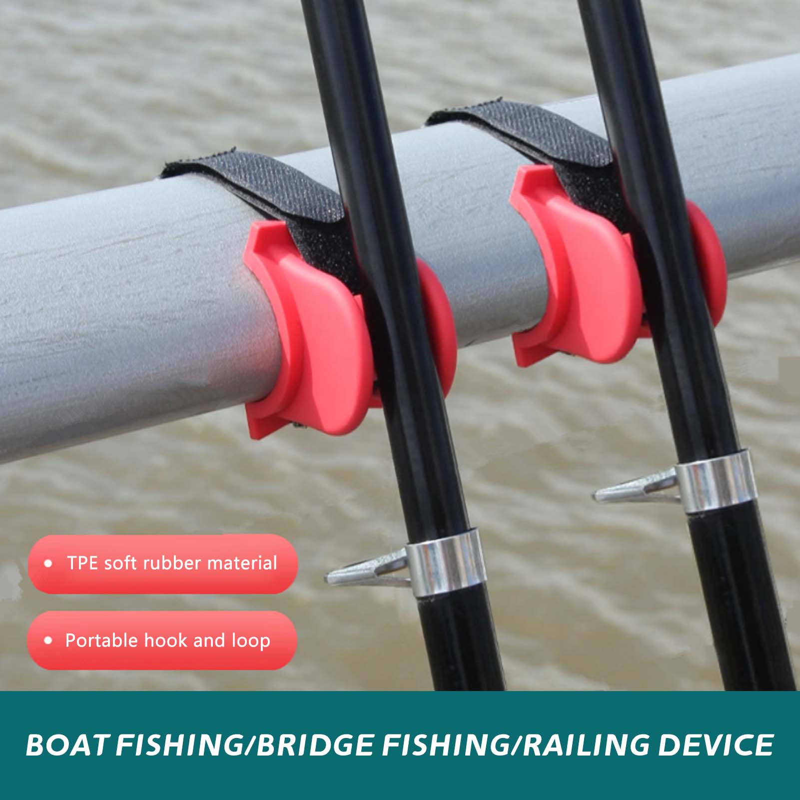 Fishing Boat Paddle - U-Shaped Boat Fishing Rod Holder with