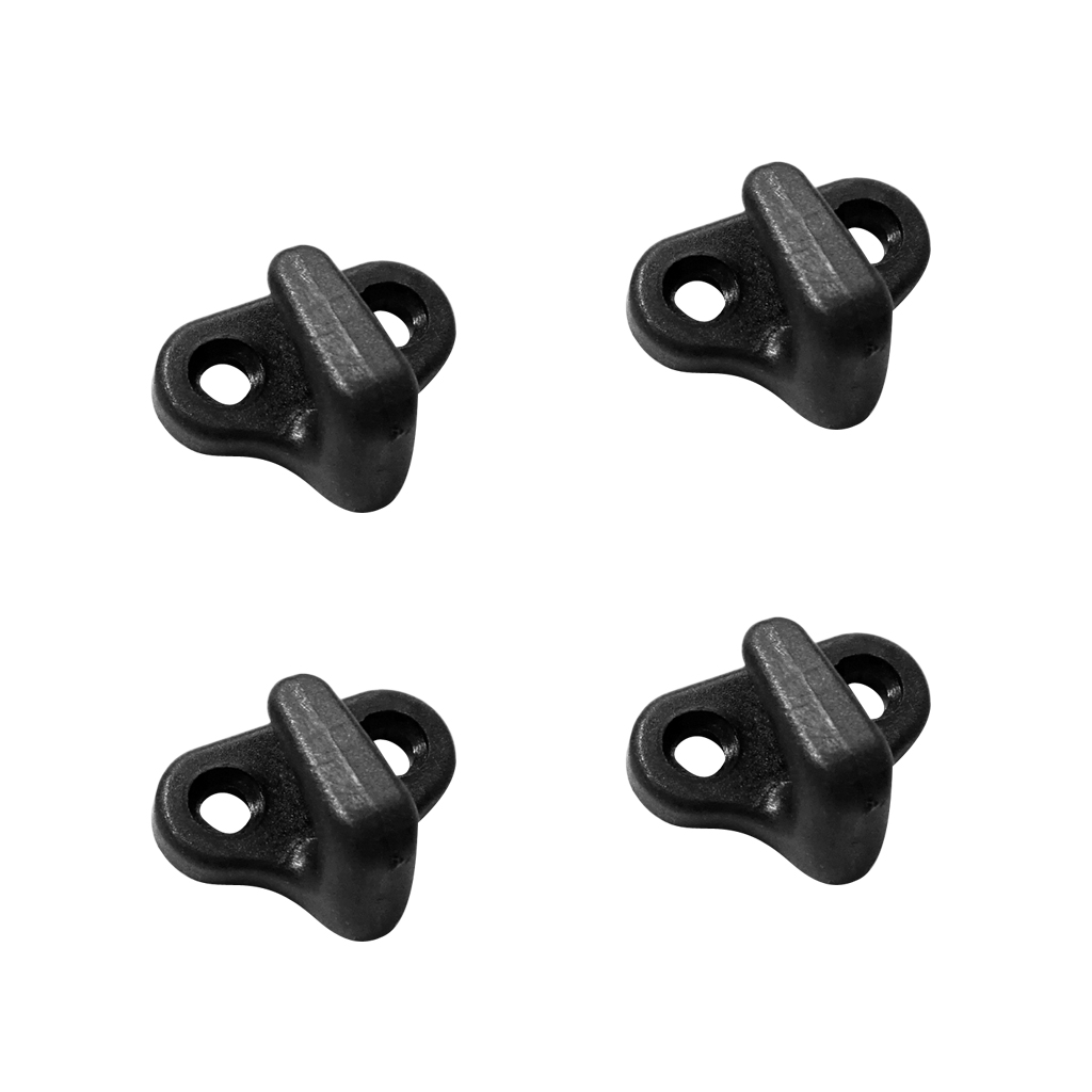 Fishing Boat Steering Wheel - 4 Pack Black Nylon Lashing Hooks