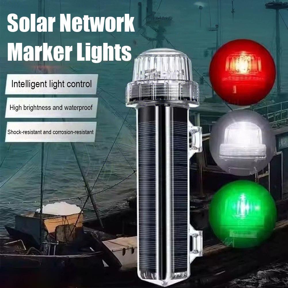 Fishing Boat Navigation Light - Solar Ocean Signal Light Navigation Signal