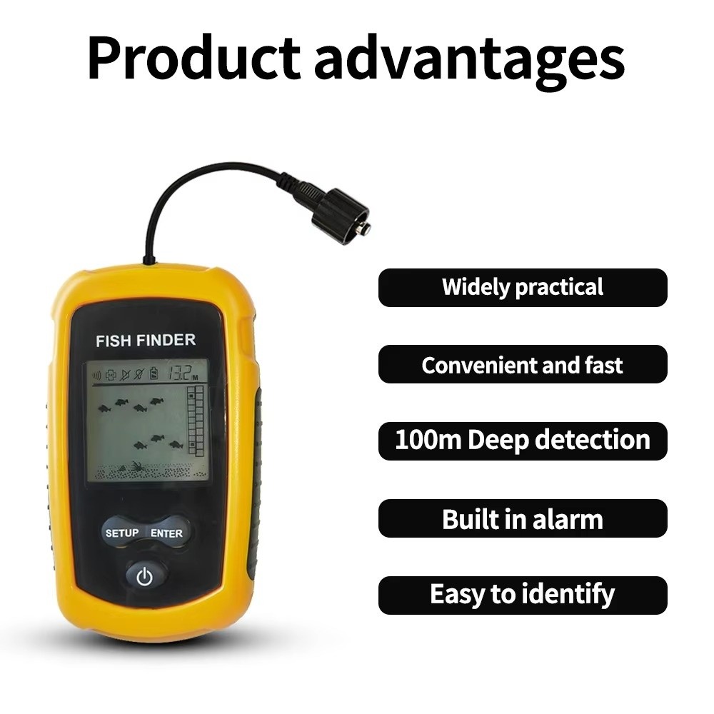 Handheld Portable Fish Finder  - Fishing Boat Depth Finder 评论和价格