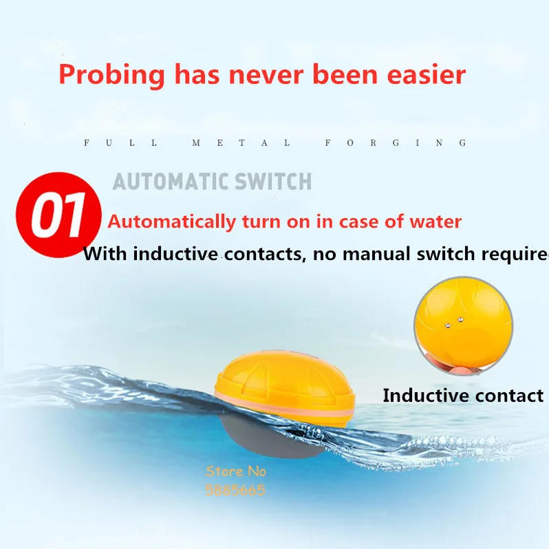 Smart Portable 50M Depth Sonar - Fishing Boat Depth Finder 评论和价格