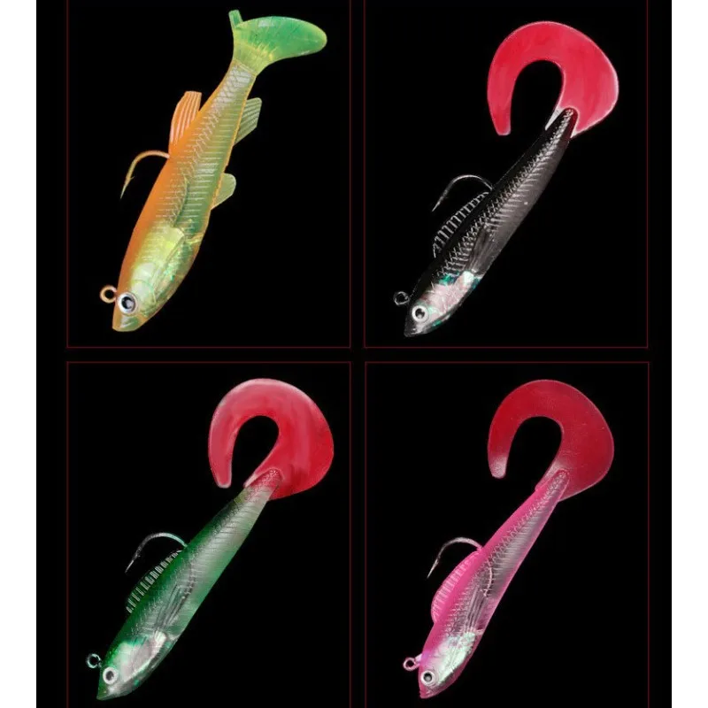10 Pcs Lure Baits with T-tail  - Fishing Boat Anchor 评论和价格
