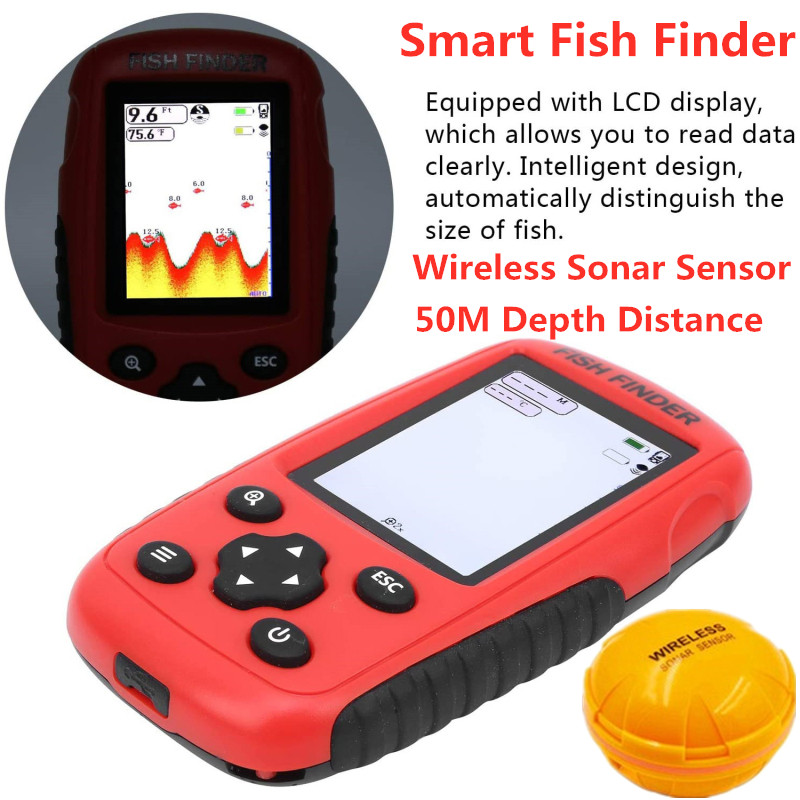 Fish finder wireless Wireless  - Fishing Boat Depth Finder 评论和价格