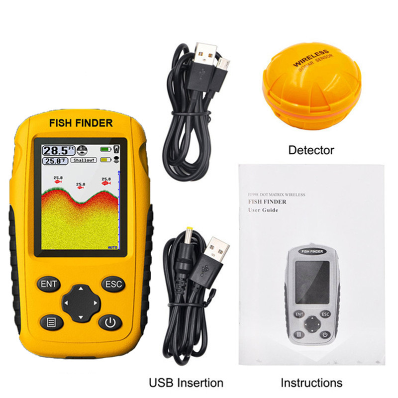 Fish finder wireless Wireless  - Fishing Boat Depth Finder 评论和价格