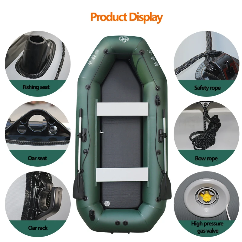 1.75~3.6m Green Fishing Kayak  - Fishing Boat Paddle 评论和价格