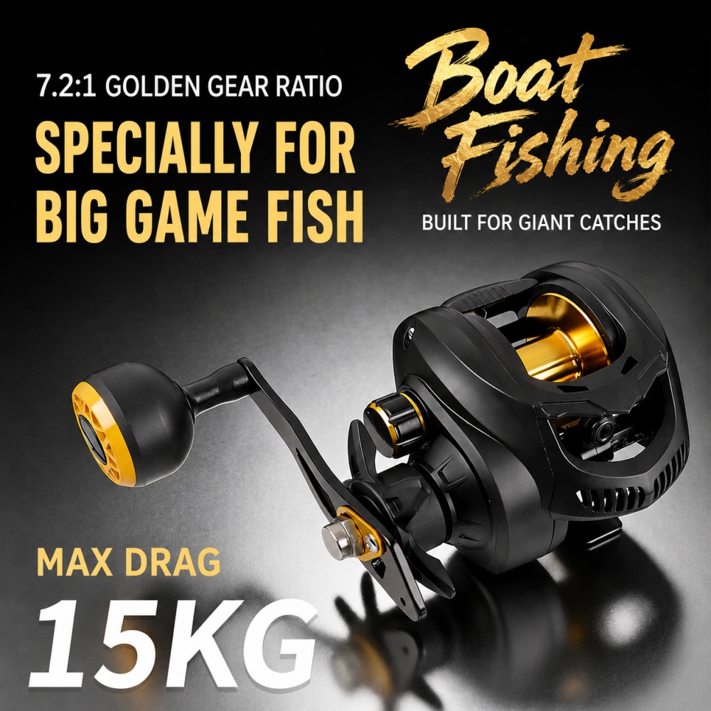 7.2:1 Heavy Duty Baitcasting R - Fishing Boat Steering Wheel 评论和价格