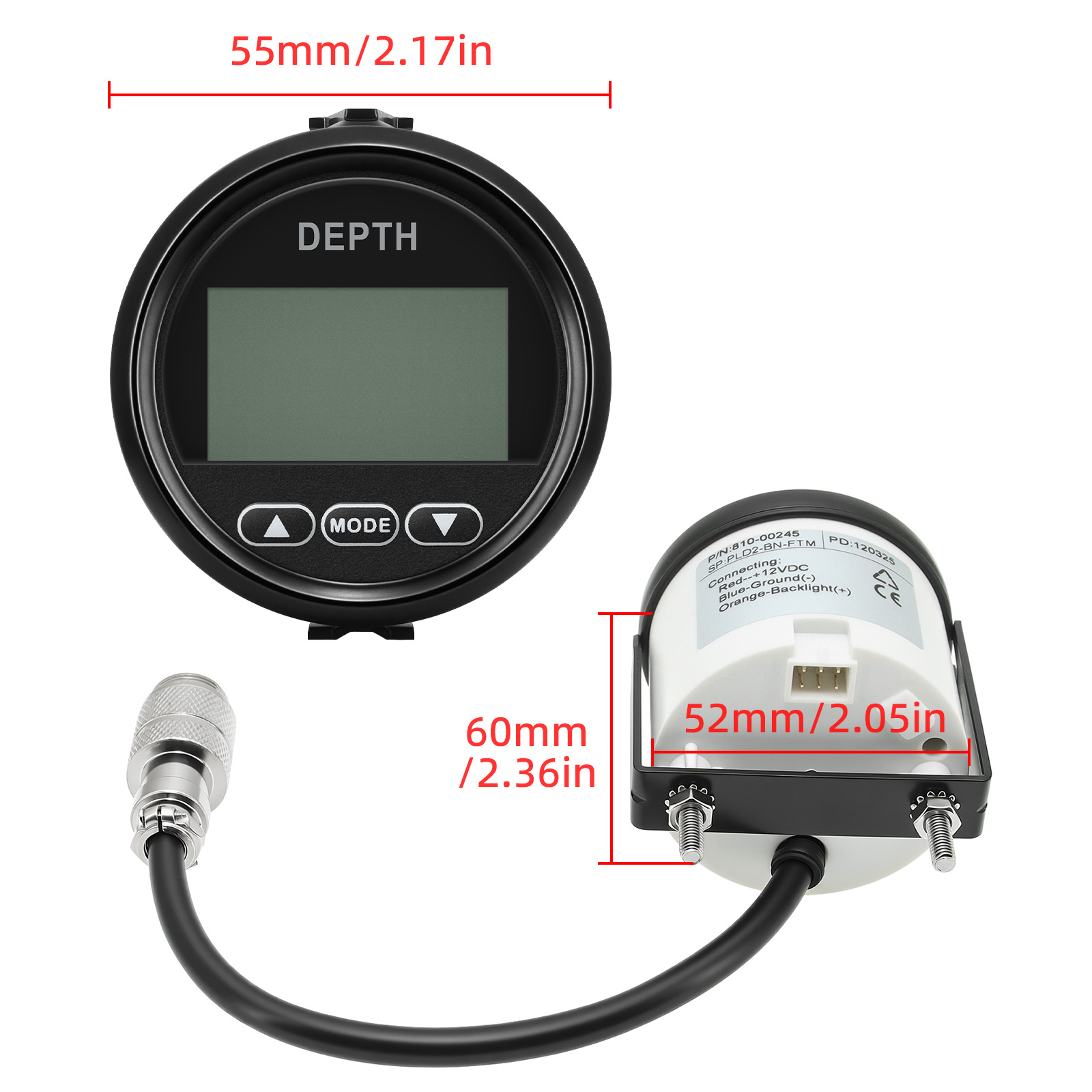 New Depth Detector 52mm/2in Ma - Fishing Boat Gps 评论和价格