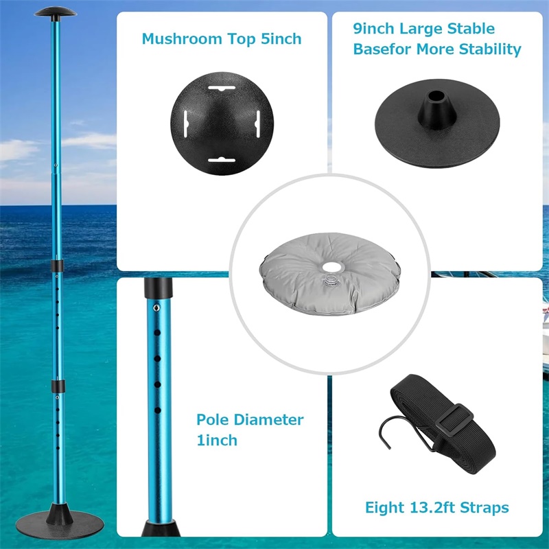 Boat Cover Support Poles Adjus - Fishing Boat Steering Wheel 评论和价格