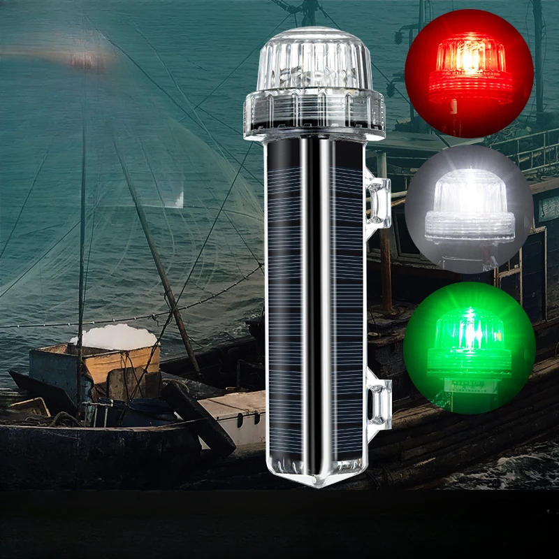 Solar Ocean Signal Light Navig - Fishing Boat Navigation Light 评论和价格