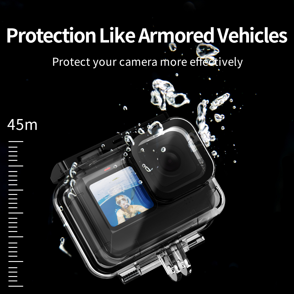 TELESIN 60M Waterproof Housing - Fishing Boat Cover 评论和价格