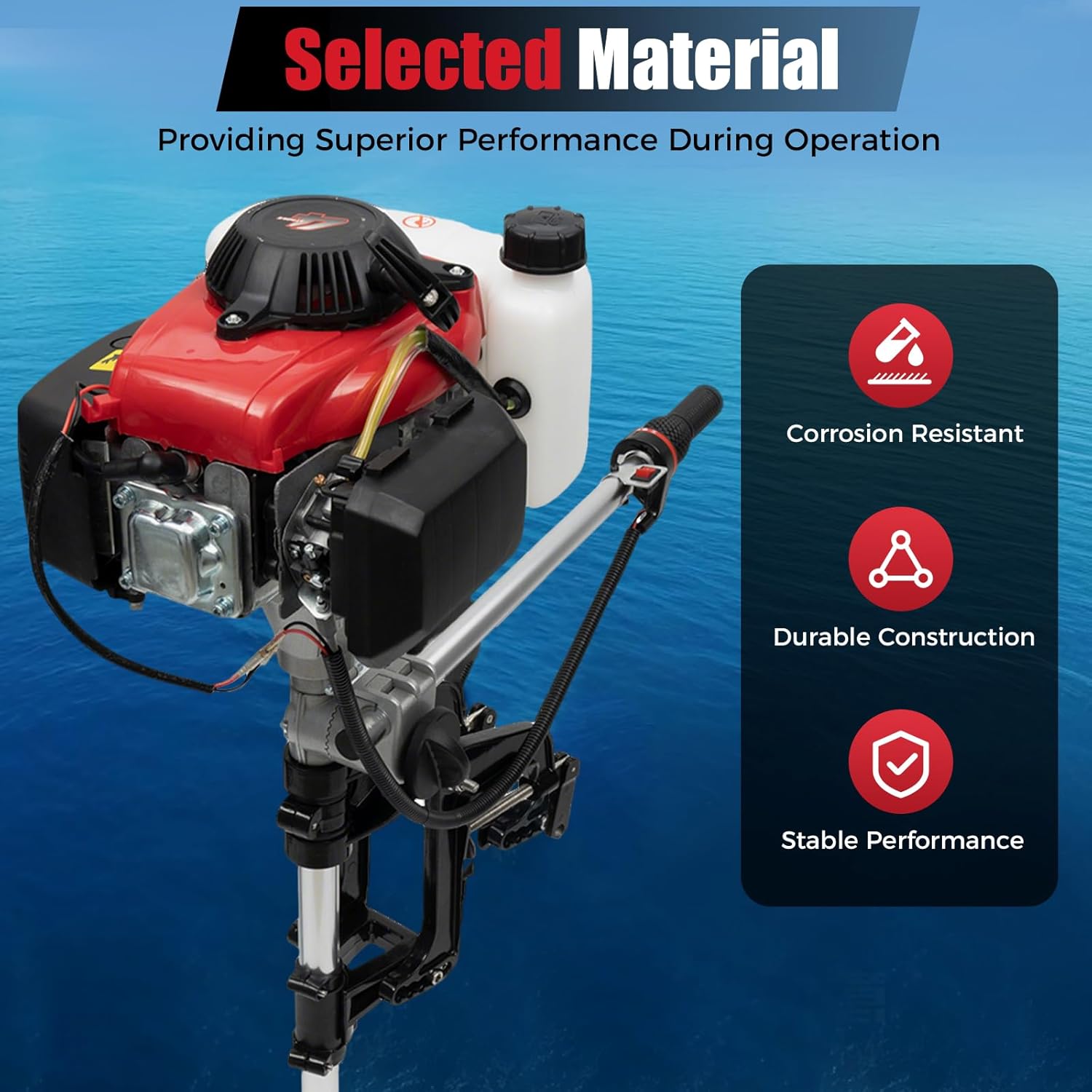 4HP Outboard Motor, 4 Stroke 5 - Fishing Boat Outboard Motor 评论和价格