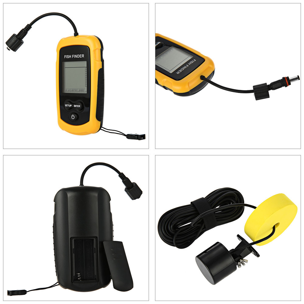 Alarm 100M Portable Sonar Fish - Fishing Boat Depth Finder 评论和价格
