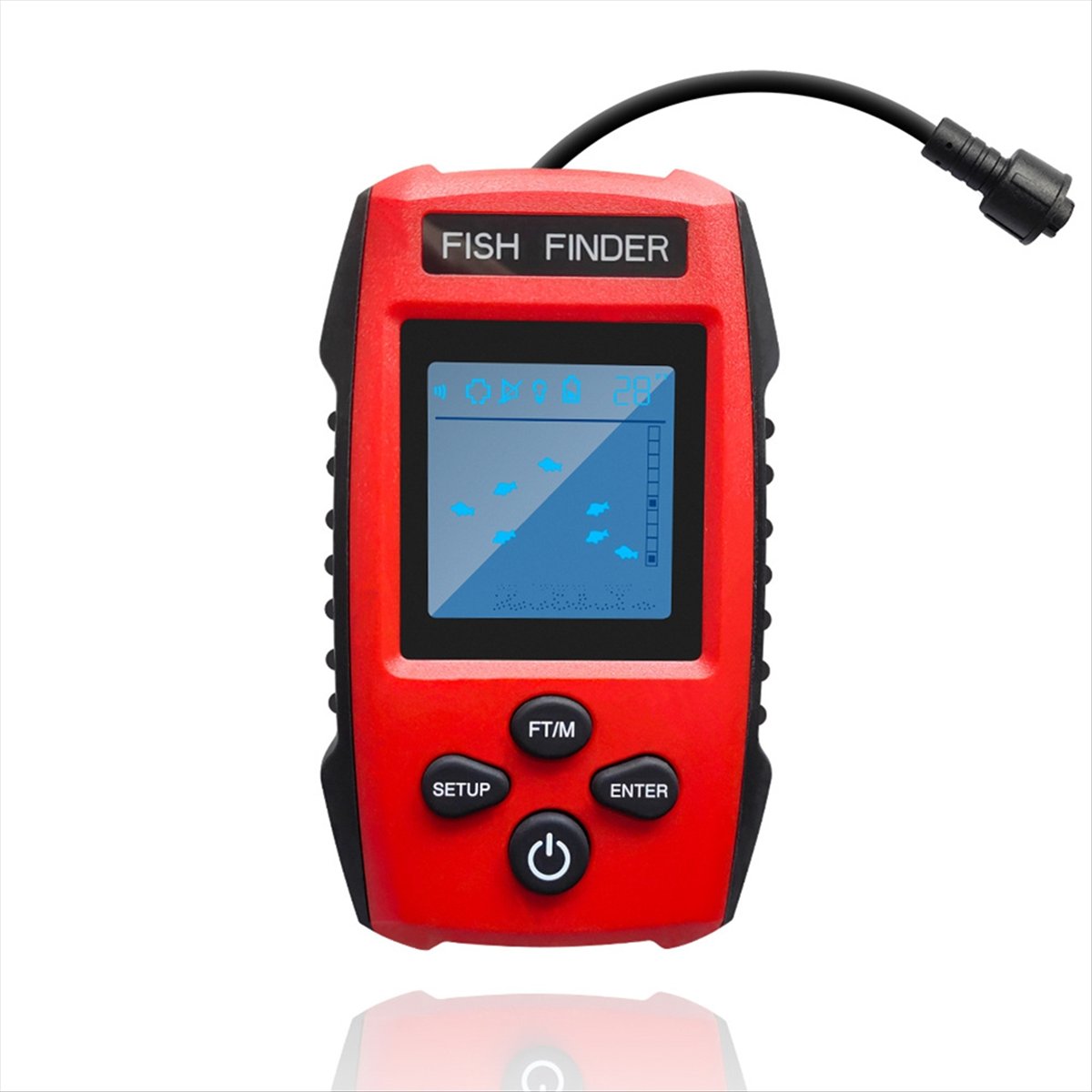 Color LCD Fish Finder Wired So - Fishing Boat Depth Finder 评论和价格