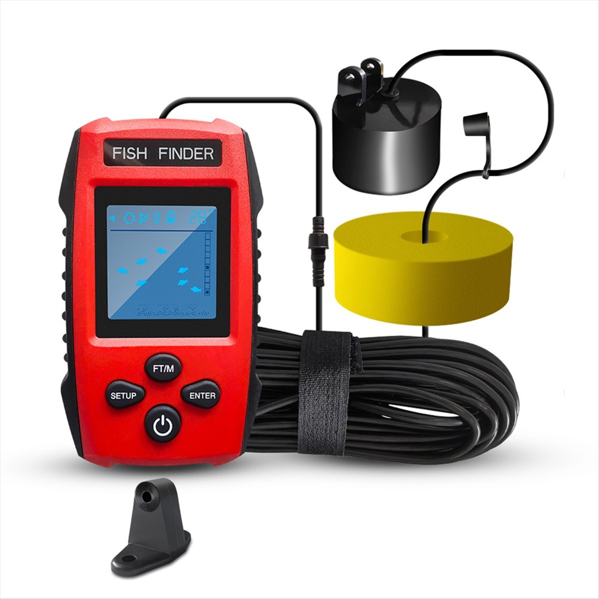 Color LCD Fish Finder Wired So - Fishing Boat Depth Finder 评论和价格