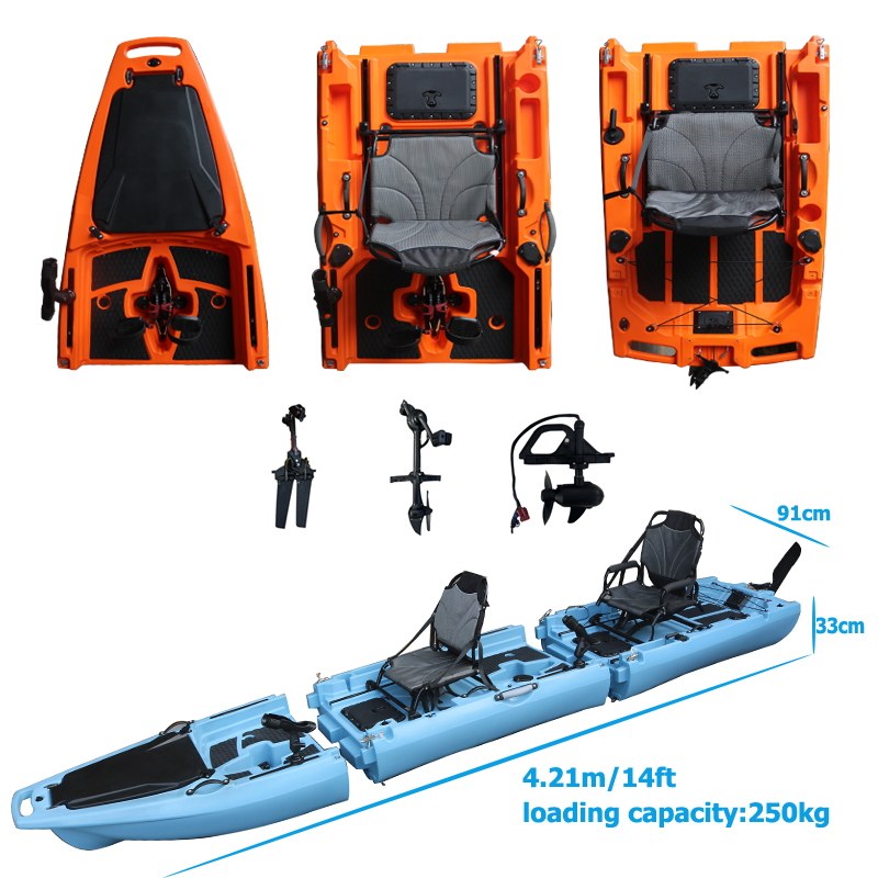14FT 2 Person Detachable  Peda - Fishing Boat Seat 评论和价格