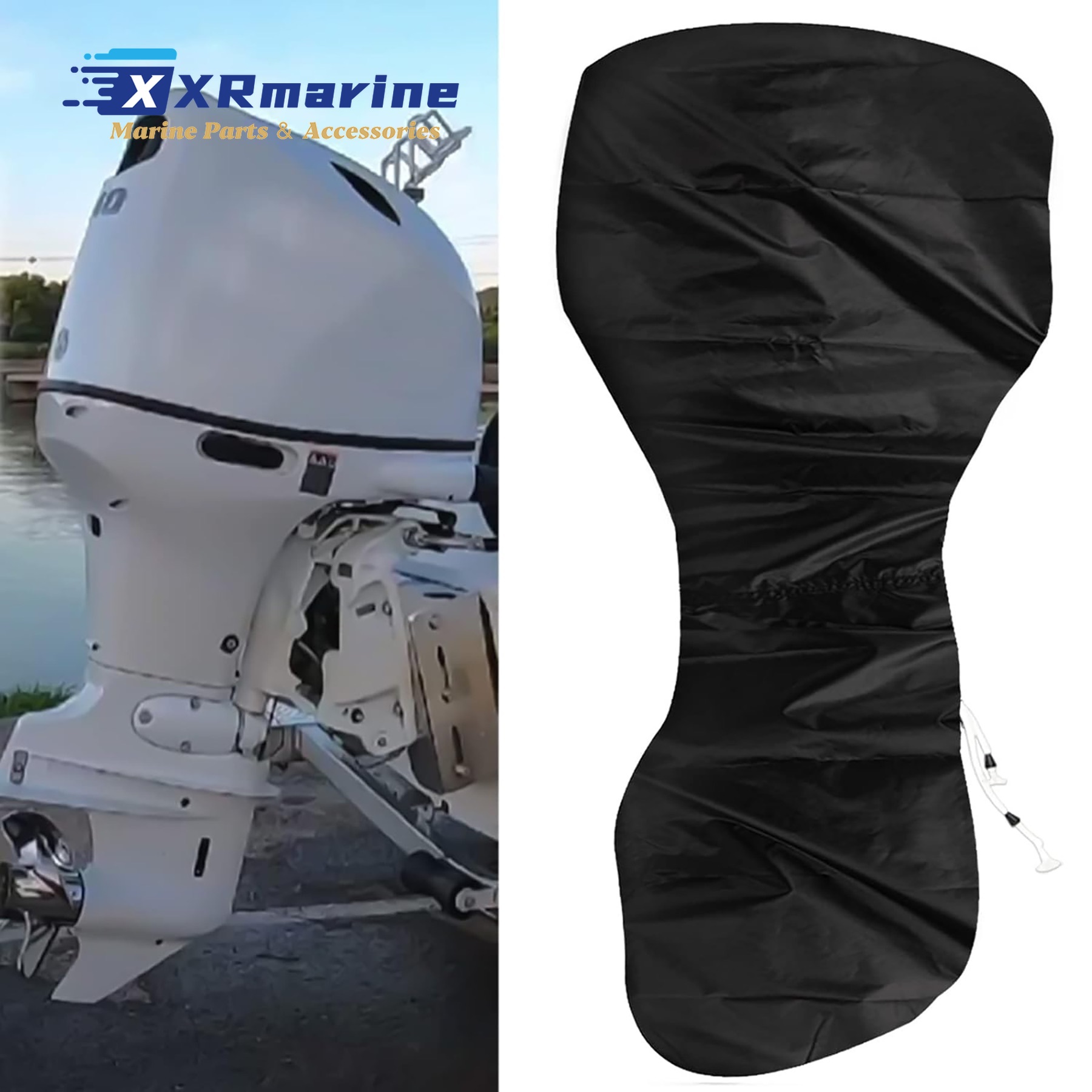 Outboard Motor Cover for Mercu - Fishing Boat Cover 评论和价格