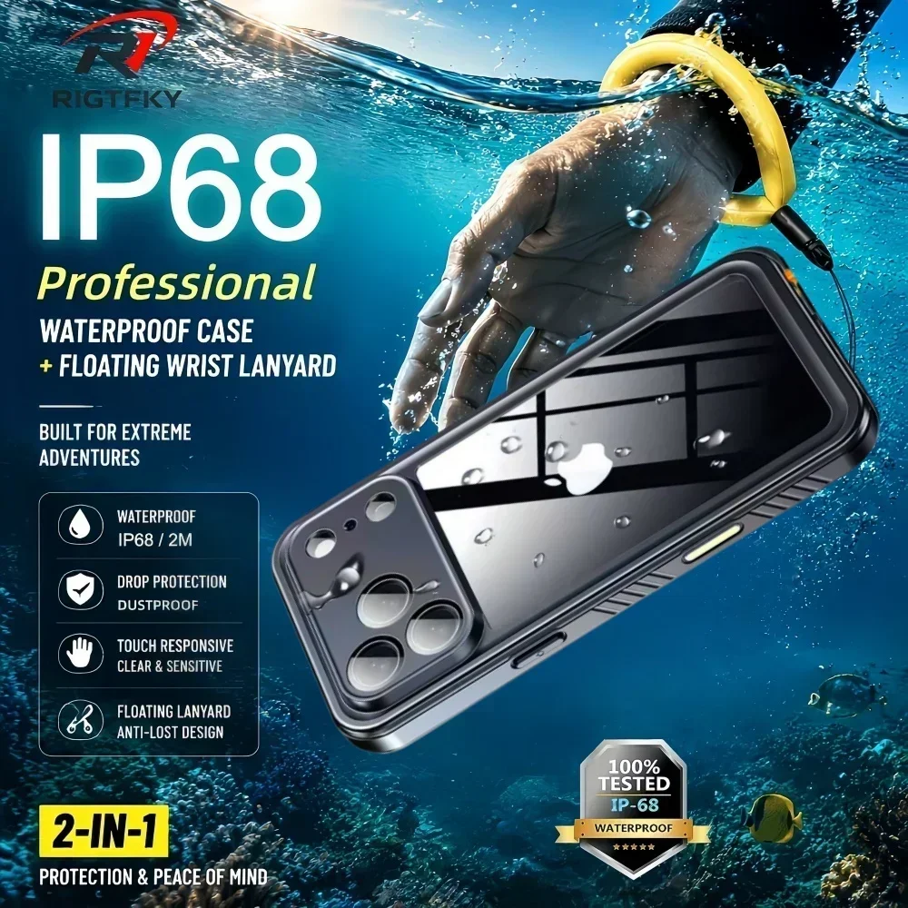 IP68 Waterproof Case for iphon - Fishing Boat Cover 评论和价格