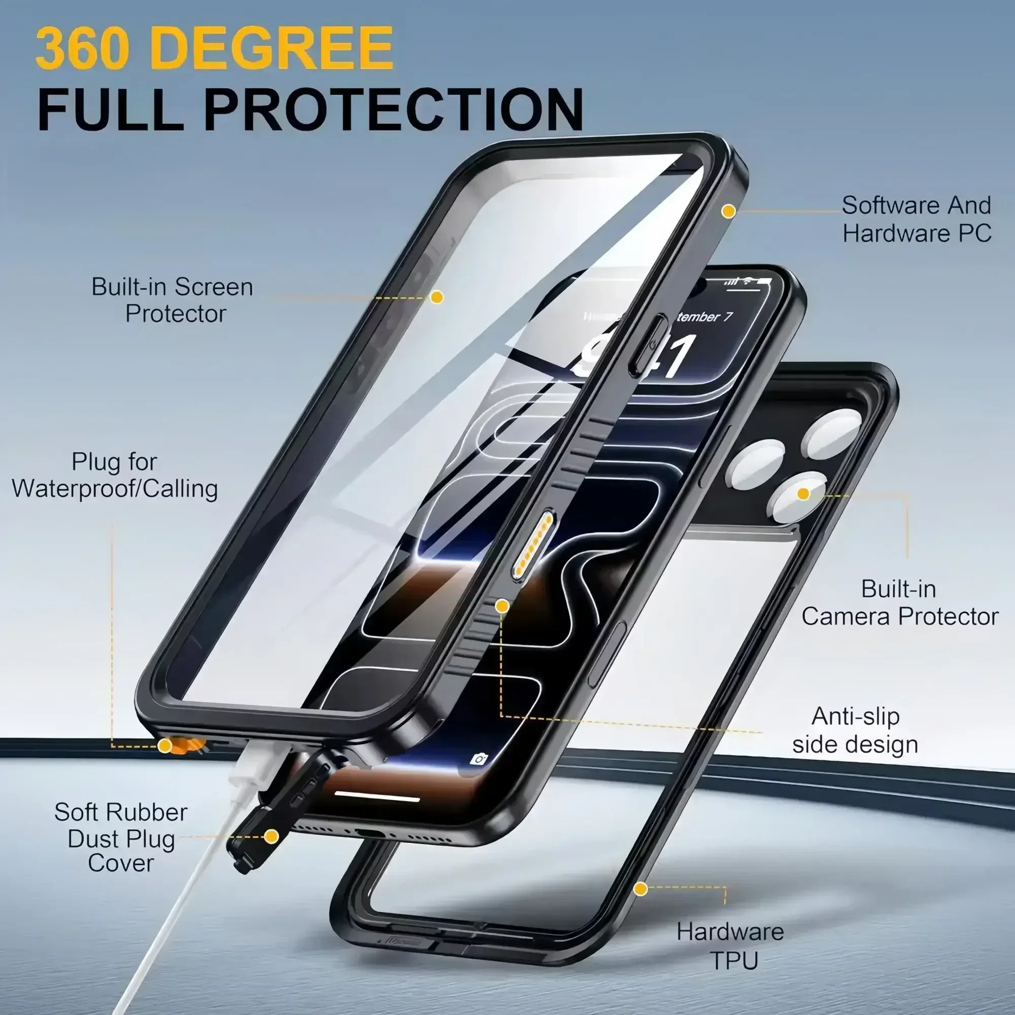 IP68 Waterproof Case for iphon - Fishing Boat Cover 评论和价格