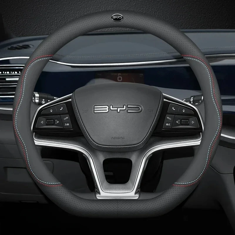 38cm D-shape Leather Car Steer - Fishing Boat Steering Wheel 评论和价格