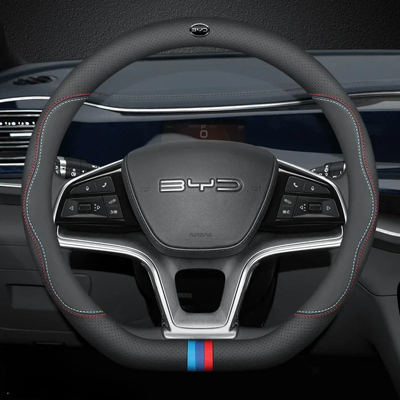 38cm D-shape Leather Car Steer - Fishing Boat Steering Wheel 评论和价格