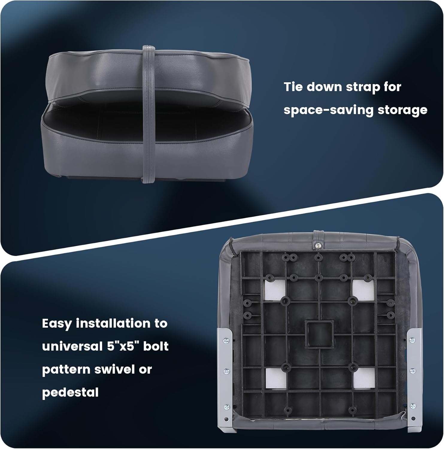 2 Pack Folding Boat Seats, Hig - Fishing Boat Seat 评论和价格
