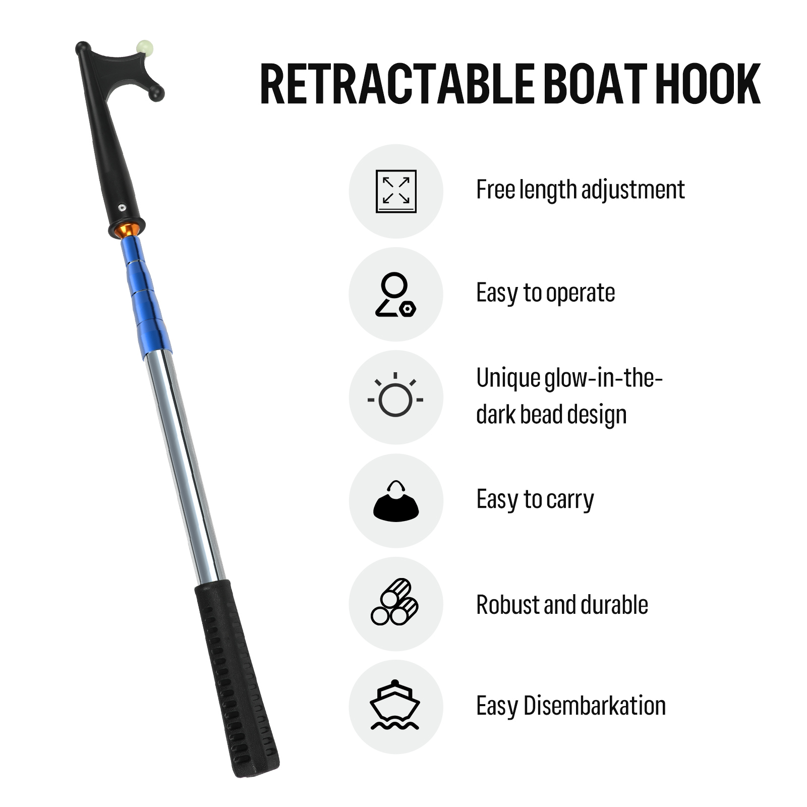 SANLIKE Retractable Luminous B - Fishing Boat Trailer 评论和价格