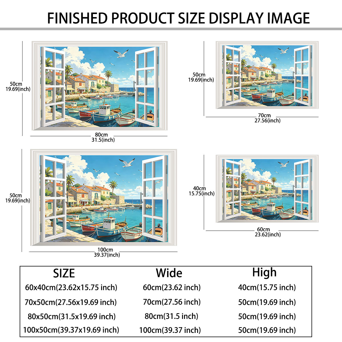 PVC self-adhesive window stick - Fishing Boat Cover 评论和价格